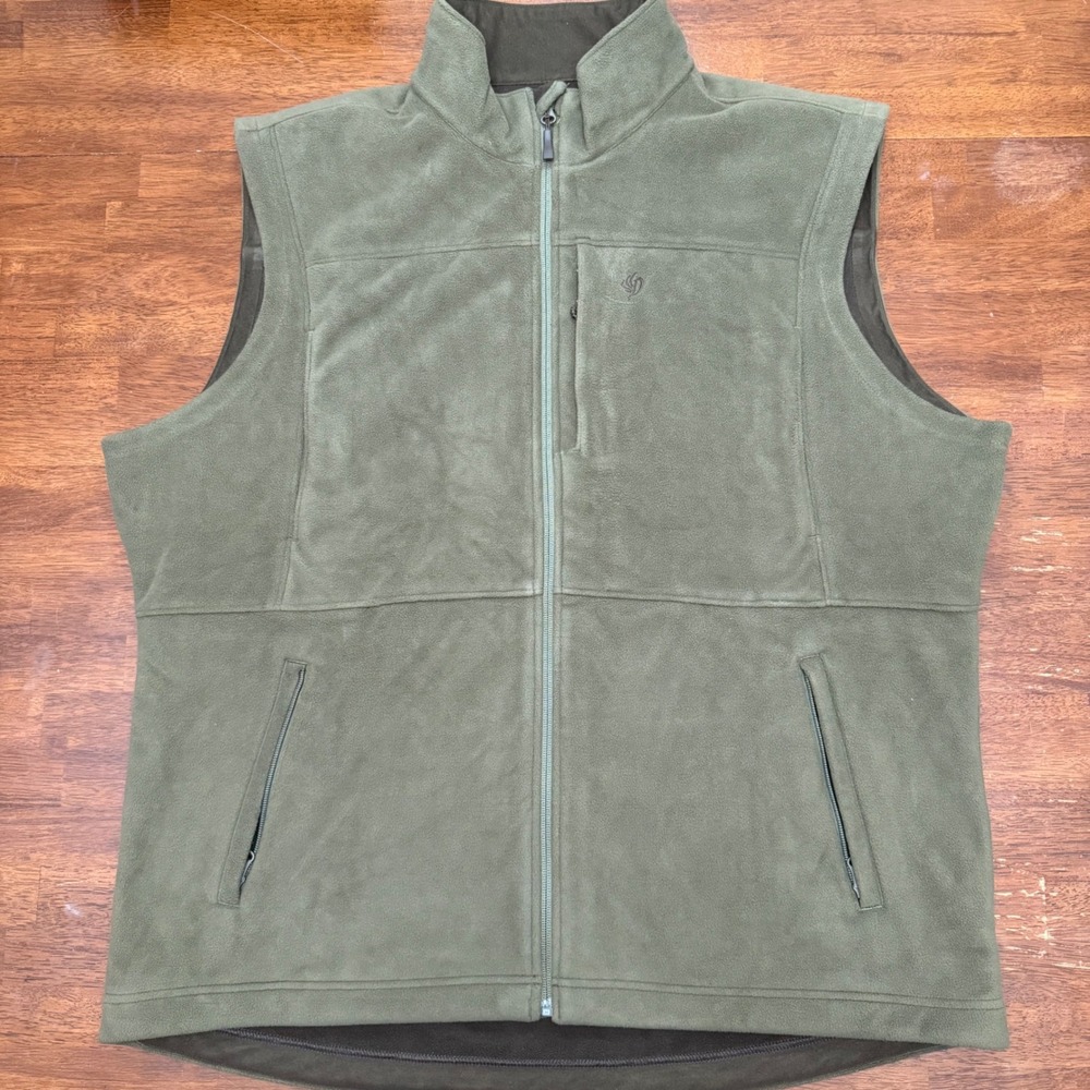 Duck Camp Airflow Insulated Vest Men XL Olive Green Fleece WFH4404 Hunting Gear - Picture 2 of 10